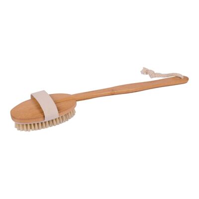 Bath brush and back brush with removable handle