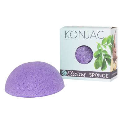 Natürlicher Konjak-Gesichtsschwamm Lavendel - beruhigend