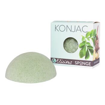 Eponge visage naturelle Konjac Aloe Vera - hydratante 1