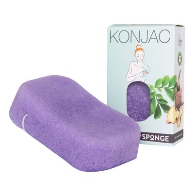 Natural Konjac bath sponge Extra Thick Lavender - calming
