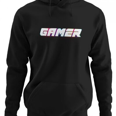 Men's Hoodie - Gamer colors, in black