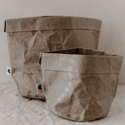 Paperbag lot de 2 gris (PU = 6 sets)