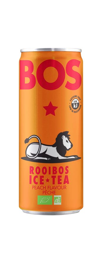 Ice Tea Pêche - Rooibos Bio - Canette 250ml - BOS 1