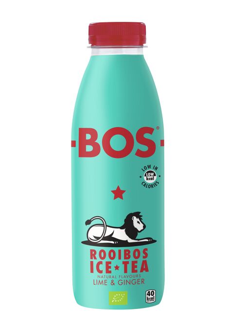 Ice Tea Lime&Ginger - Organic Rooibos - 500ml PET - BOS