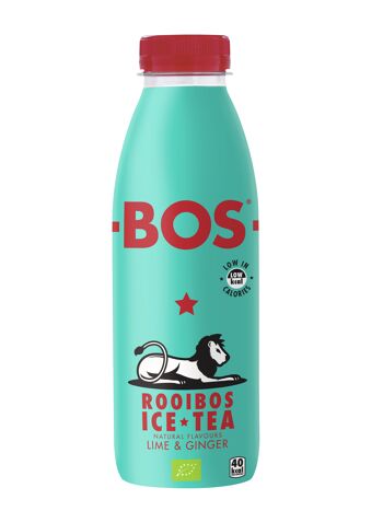 Ice Tea Citron Vert&Gingembre - Rooibos Bio - 500ml PET - BOS 1