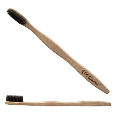 Bamboo toothbrush - charcoal