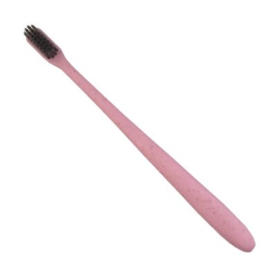 Cepillo de dientes de paja de trigo biodegradable - rosa