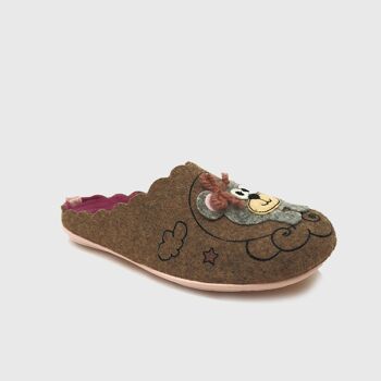 Chaussons Bear Taupe House 2