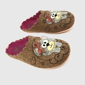 Chaussons Bear Taupe House 4