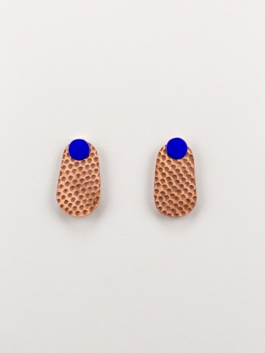 Orecchini in pastiglia di rame