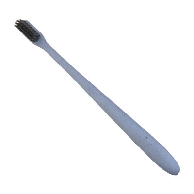 Biologisch afbreekbare tandenborstel van tarwestro - blauw