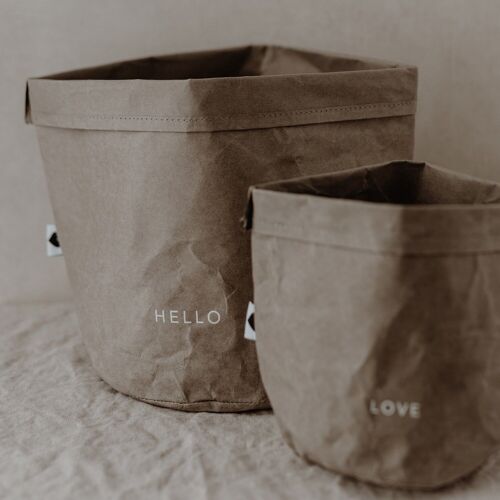 Paperbag 2er Set Hello Love (VE = 6 Sets)