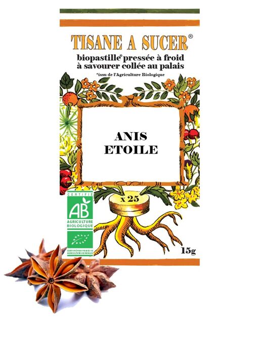 Tisane à sucer ANIS ETOILE