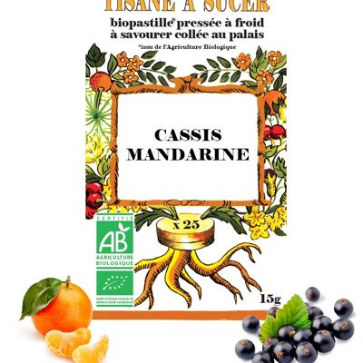 Tisane à sucer CASSIS/MANDARINE