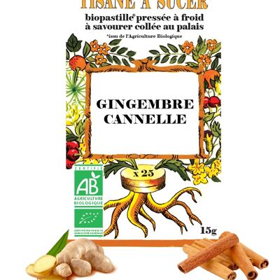 Tisane à sucer GINGEMBRE/CANNELLE