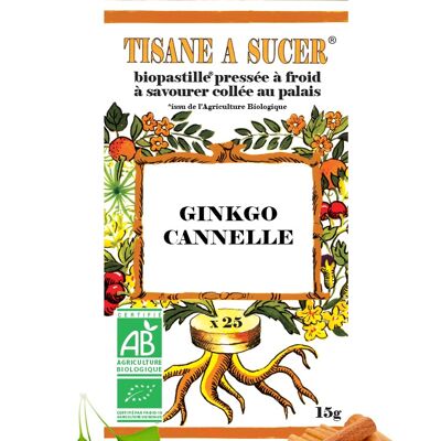 Tisane à sucer GINKGO/CANNELLE