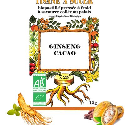 Tisane à sucer GINSENG/CACAO