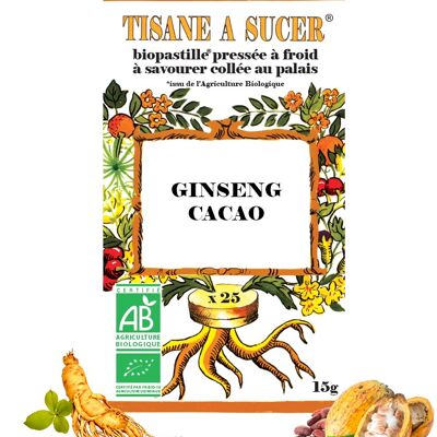 Herbal tea to suck GINSENG/COCOA