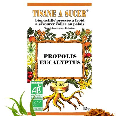 Herbal tea to suck PROPOLIS/EUCALYPTUS