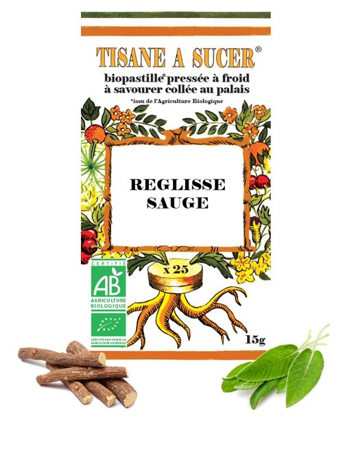 Tisane à sucer REGLISSE/SAUGE