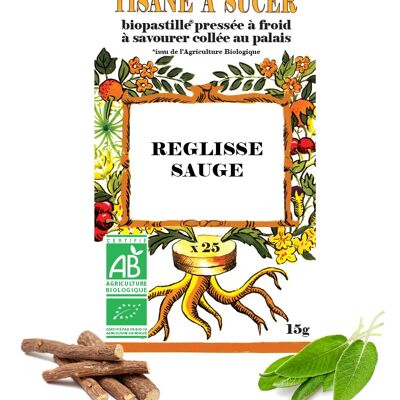 Tisane à sucer REGLISSE/SAUGE