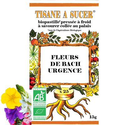 Herbal tea to suck EMERGENCY BACH FLOWERS