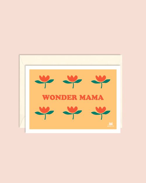 Carte fête des mères - Wonder mama