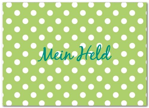 Postkarte "Mein Held"