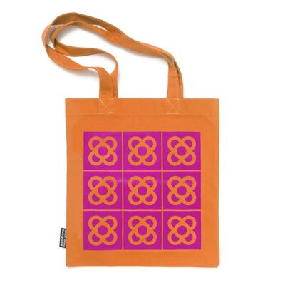 Bag / Barcelona flower / magenta - orange