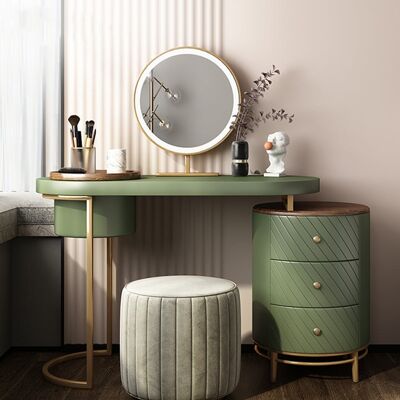 Tandy Dressing Table With LED Mirror - Black - No , SKU283