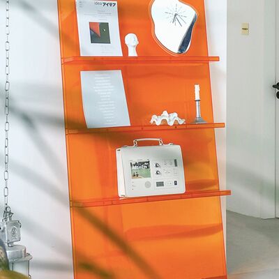 Deirdre Bookcase & Shelving Units - Orange - Bookcase , SKU402