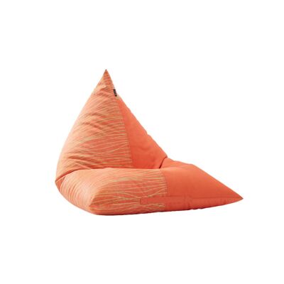 Vivian Bean Bag and Pouffe - Beige , SKU519