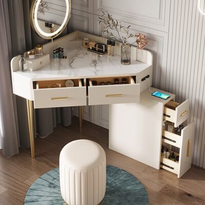 Mevlet Dressing Table, With USB Charger , SKU579