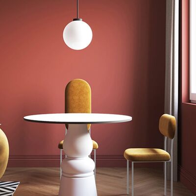 Beske Dining Chair - Yellow - Low back , SKU693