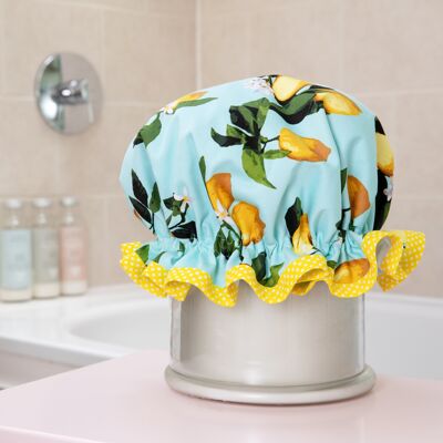 Child's Satin Lemon Shower Cap