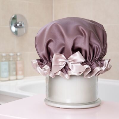 Mink Satin Luxury Shower Cap