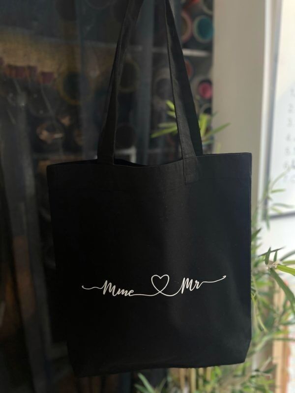Borsa nera "Mrs & Mr"