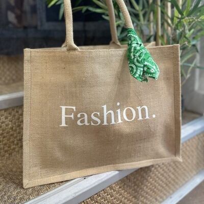 Shopping bag grande in juta "Fashion".