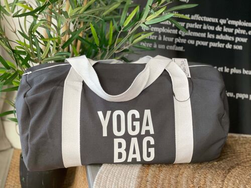 Sac polochon Anthracite "Yoga Bag"