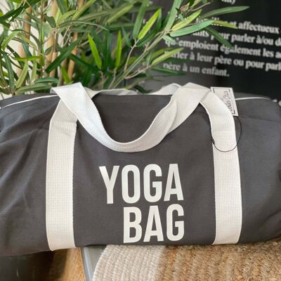 Sac polochon Anthracite "Yoga Bag"
