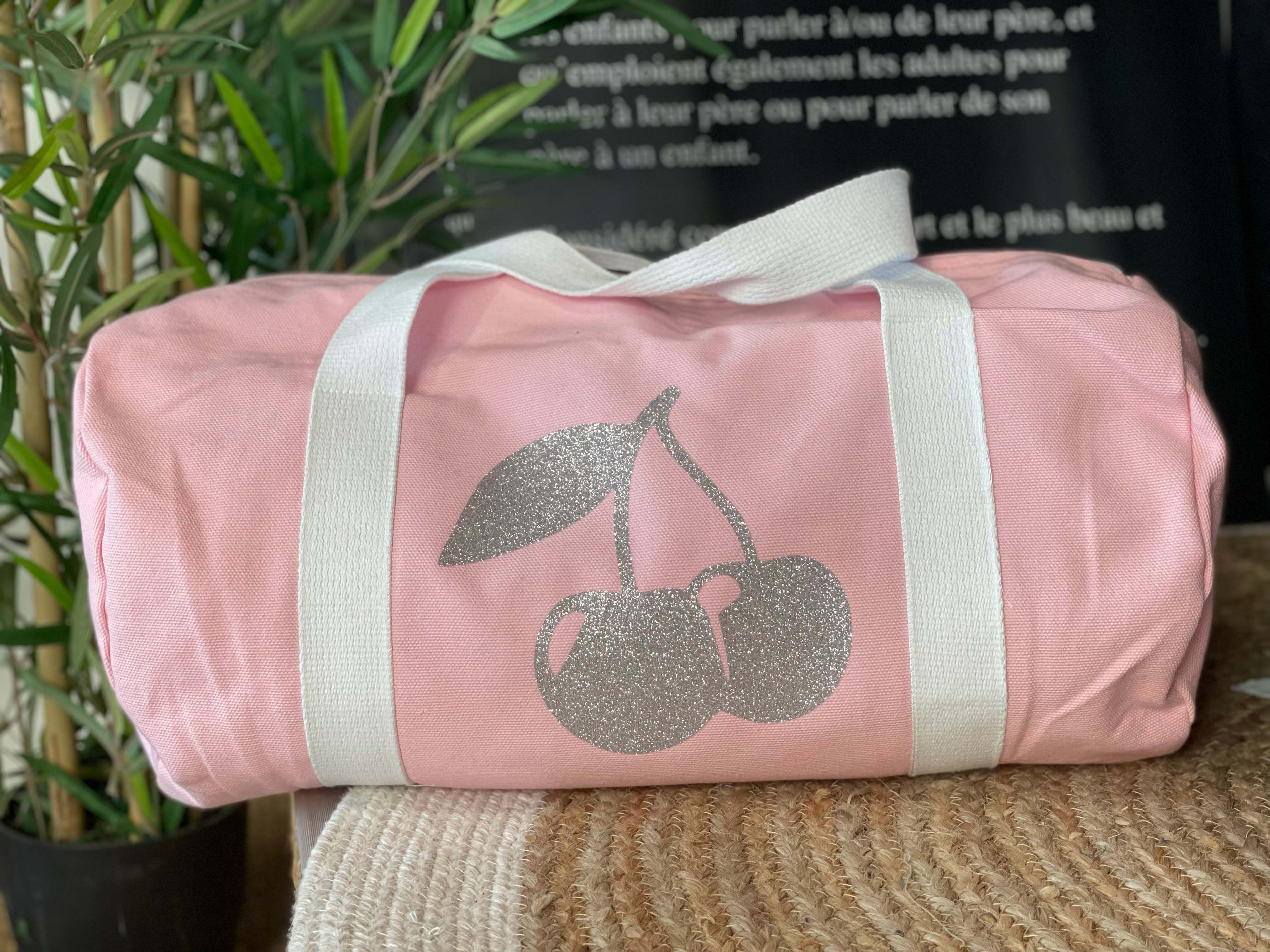 Borsone rosa chiaro "ciliegia"