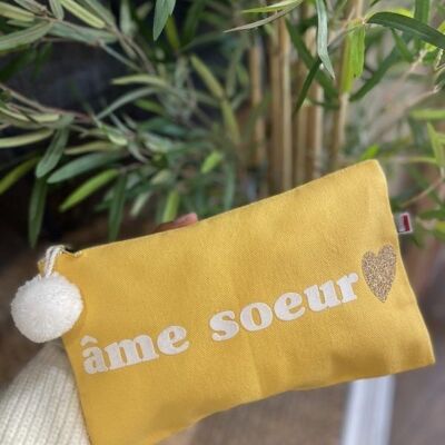 Zipped pouch "soulmate"