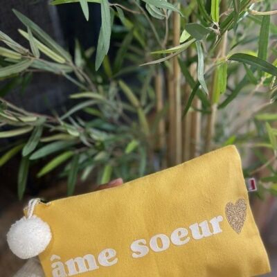 Zipped pouch "soulmate"