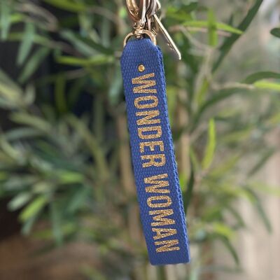 Porte-clés Bleu roi " Wonder Woman"