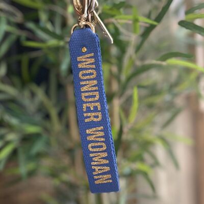 Porte-clés Bleu roi " Wonder Woman"