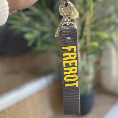 Anthracite "Brother" key ring
