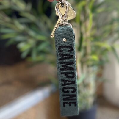 Green "Campaign" key ring