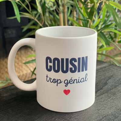 Ceramic mug "Cousin too awesome"
