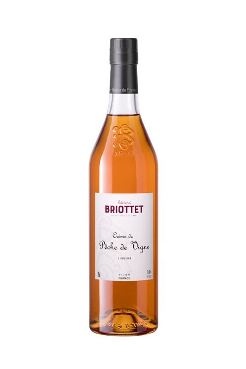 Crème de Pêche de Vigne Sanguine 18% 70 cl, Liqueur de Pêche Briottet