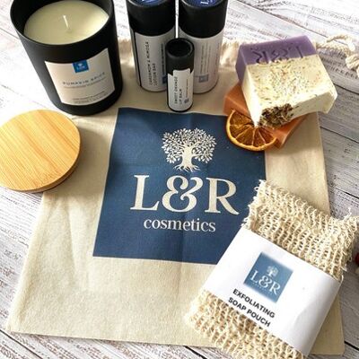 L&R Premium Self Care Gift Set - Unscented Goat Milk & Oats - Triple Milk Soap